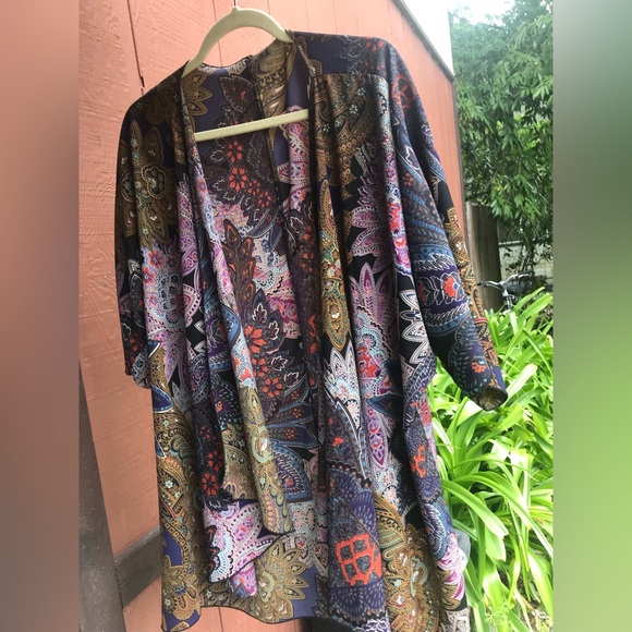 Psychedelic Floral Kimono (one size) - Picture 1 of 4